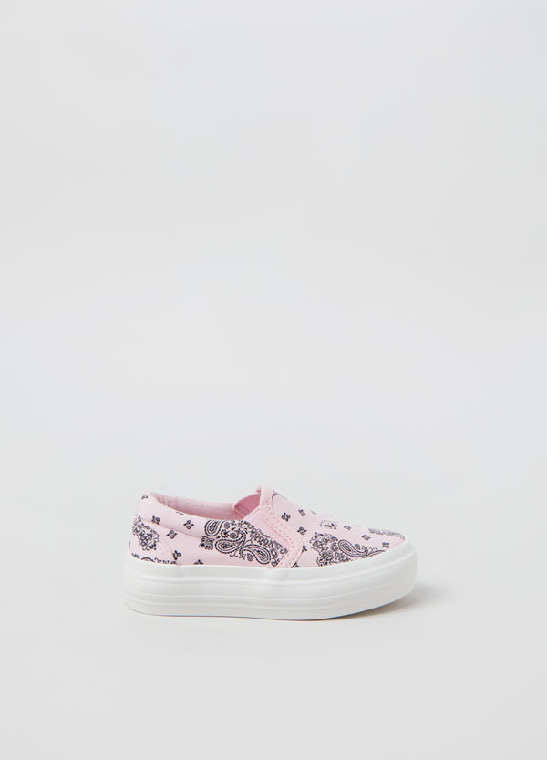 OVS Girls Paisley Print Slip On Pump