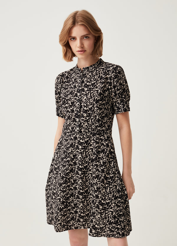 Womens Black/White Dress