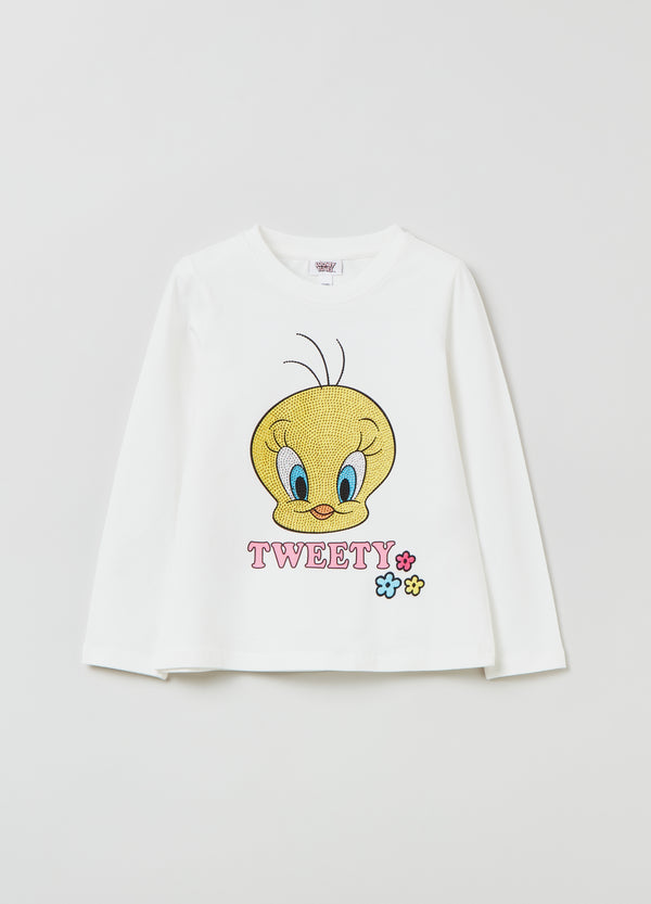 OVS Kids Girl Long-Sleeved T-Shirt With Tweety Print