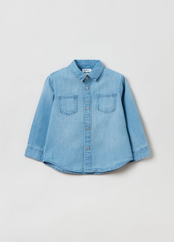 OVS Kids Boy Denim Shirt With Pockets