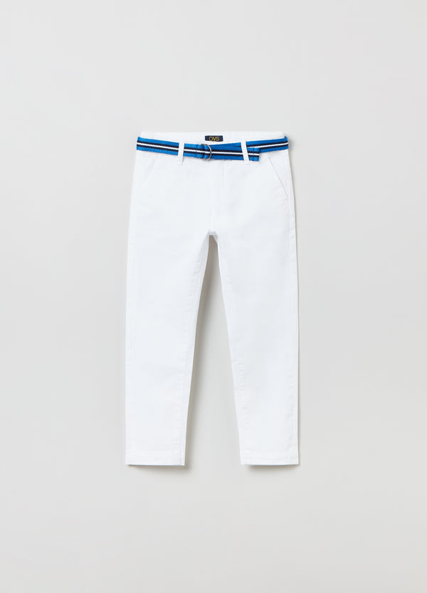 OVS Kids Boy Chino Trousers With Belt