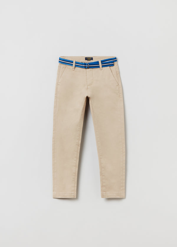 OVS Kids Boy Chino Trousers With Belt