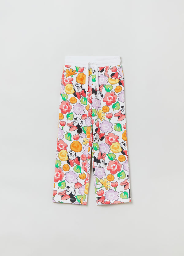OVS Kids Girl Plush Trousers With Disney Minnie Mouse Print