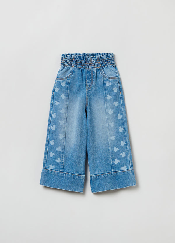 OVS Kids Girl Wide-Leg Jeggings With Disney Minnie Mouse