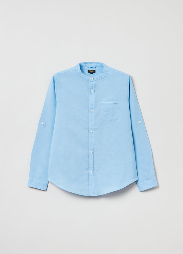 OVS Kids Boy Linen And Cotton Shirt With Pocket