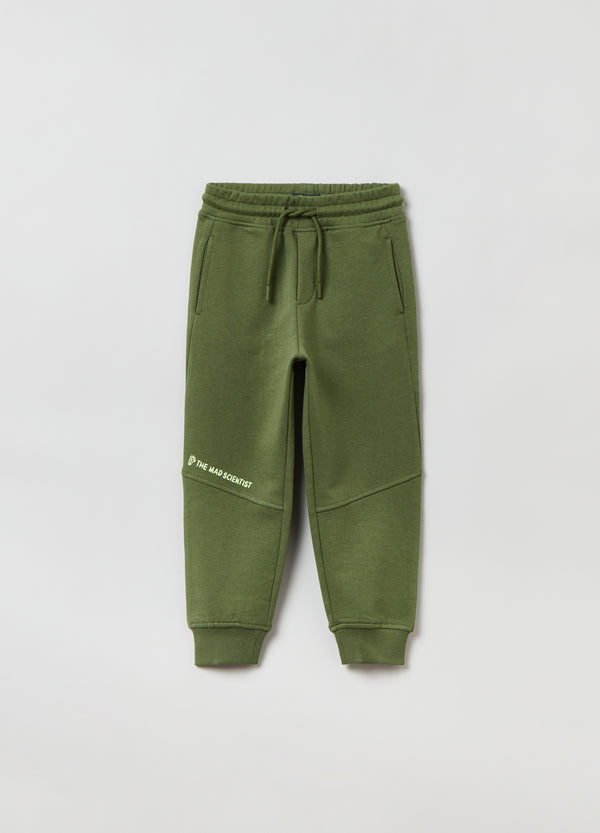 OVS Kids Boy Plush Joggers With Drawstring