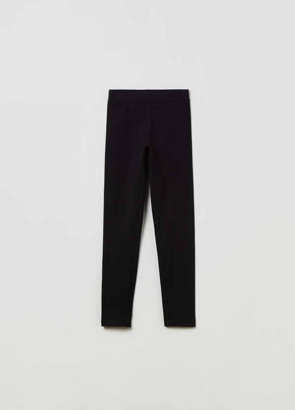 Leggings in stretch cotton