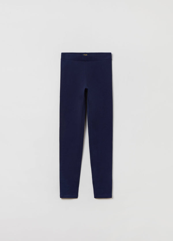 Leggings in stretch cotton