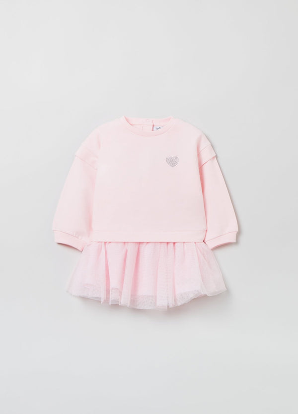 OVS Girls Dress With Diamantés And Tulle Skirt