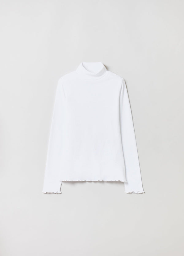 OVS Girls Shirred Edged Turtleneck