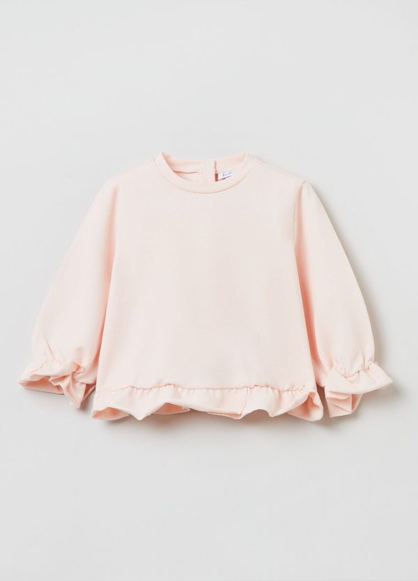OVS HOUSEBRAND Sweatshirt In French Terry With Flounces