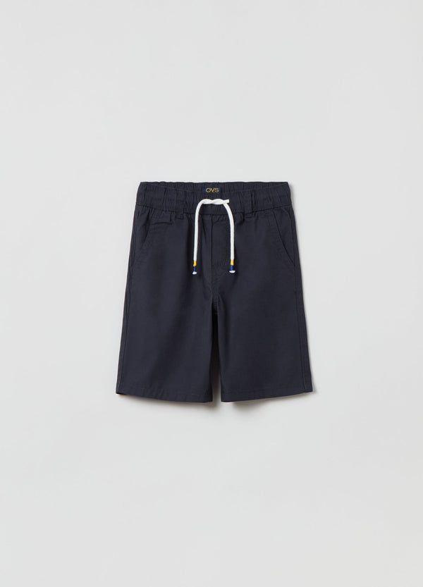 OVS Kids Boy Cotton Bermuda Shorts With Drawstring
