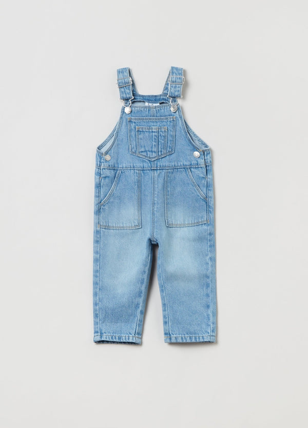 OVS Kids Boy Denim Dungarees With Pockets