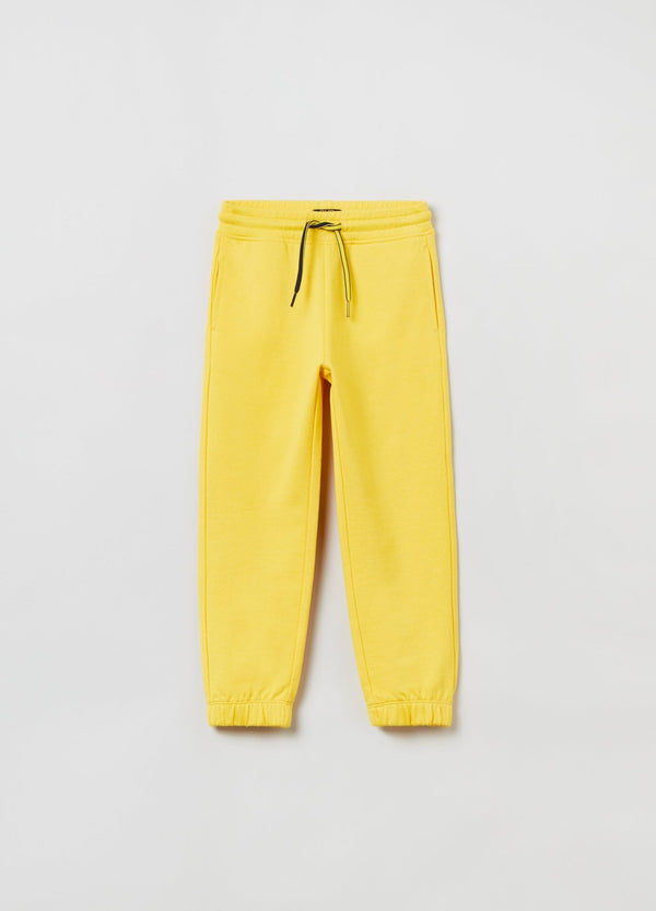 OVS Kids Boy Plush Joggers With Drawstring