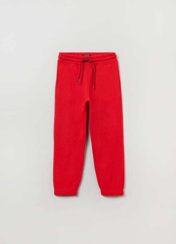 OVS Kids Boy Plush Joggers With Drawstring