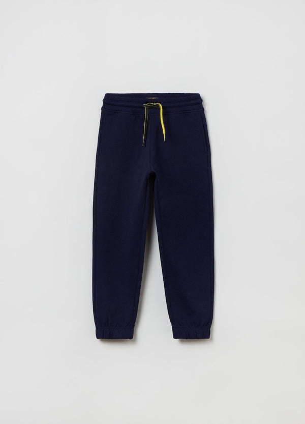 OVS Kids Boy Plush Joggers With Drawstring