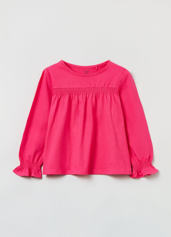OVS T-shirt With Smock Stitch Detailing