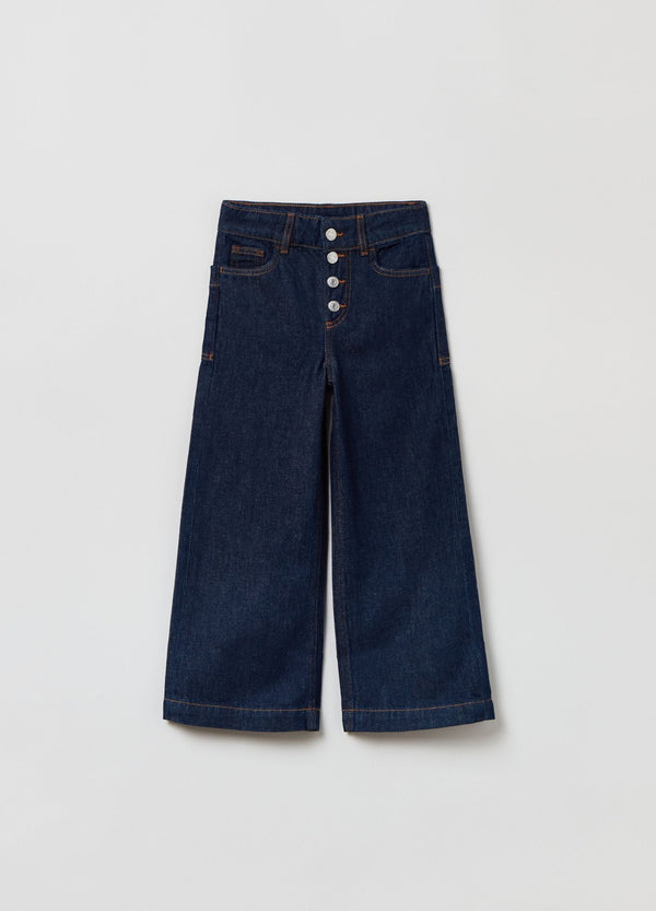 OVS Wide-leg Jeans In Cotton