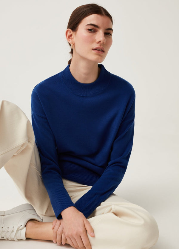 OVS Womens Oversized Top With Mock Neck