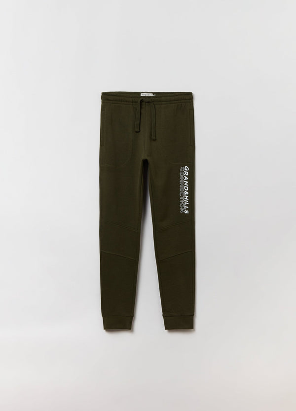 Plush joggers with Grand&Hills print